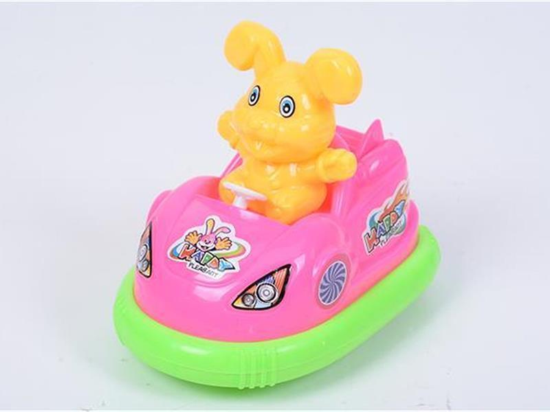 Pull Line Cartoon Bumper Car With Bell