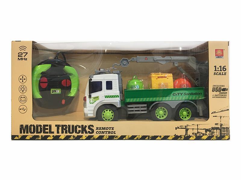 4CH Remote Control Sanitation Truck With Light