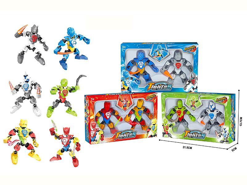 Heroes Agent Team Building Blocks Toys Transformable Robot