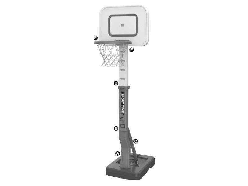 Basketball Stand With 1 Basketball