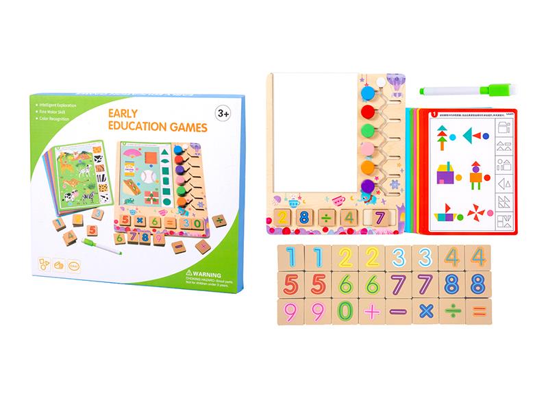 Wooden Early Education Multifunctional Thinking Game