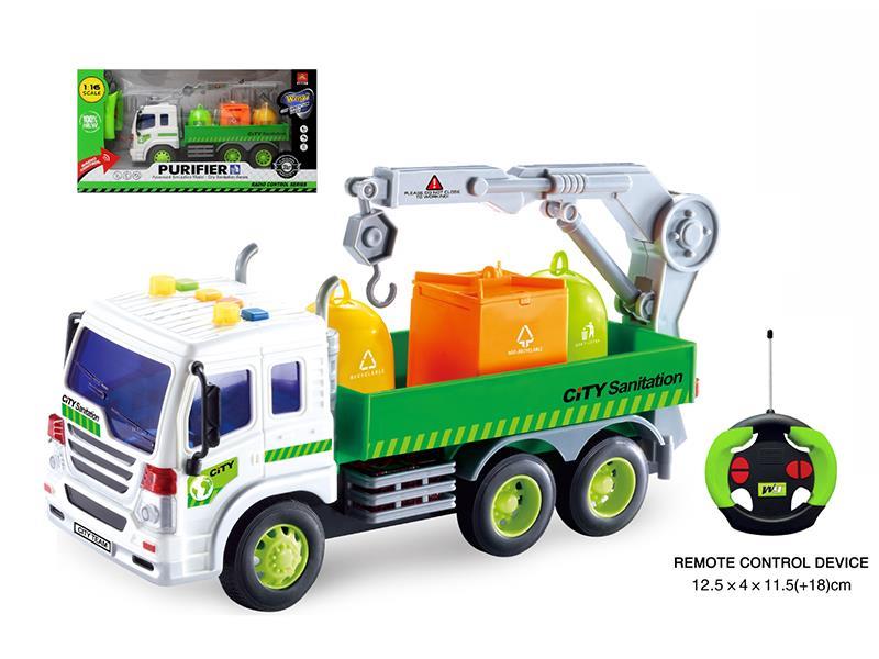 4CH Remote Control Sanitation Truck With Light