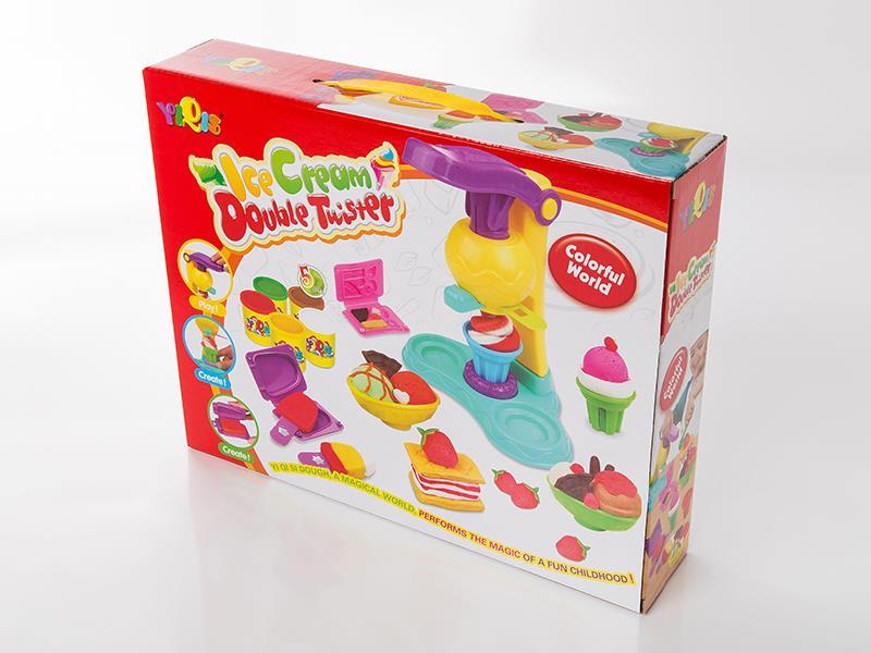 Ice cream color dough toy