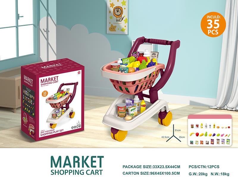 Market Shopping Cart Role-Play Series 35pcs