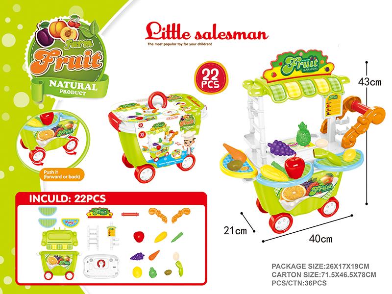 Fruit Trolley Play Set 22PCS