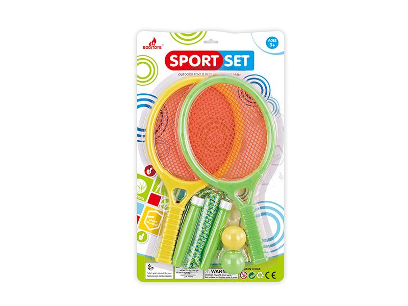 Racket Set + Rope Skipping