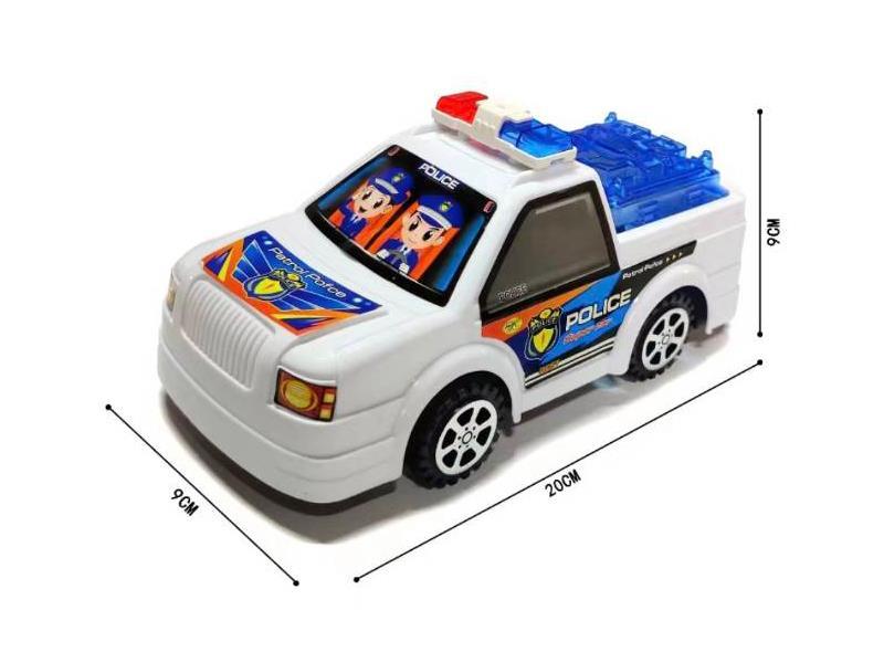 Pull String Police Car With Light