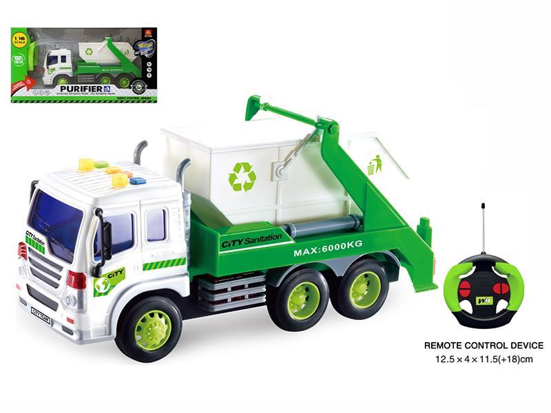 4CH Remote Control Sanitation Truck With Light