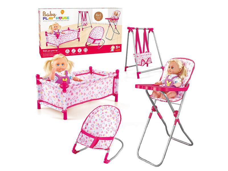 Combine 4 Pieces (bed, swing, dining chair, rocking chair) +14