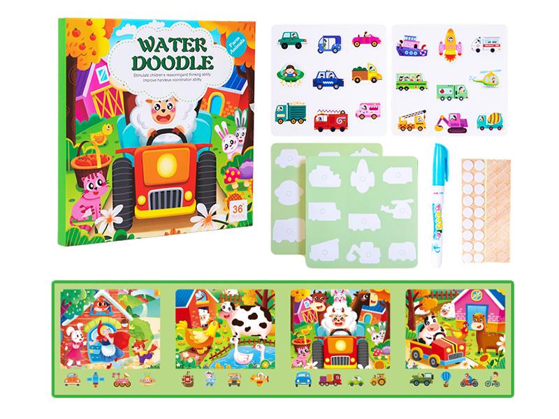 Cartoon Velcro Water Doodle Board