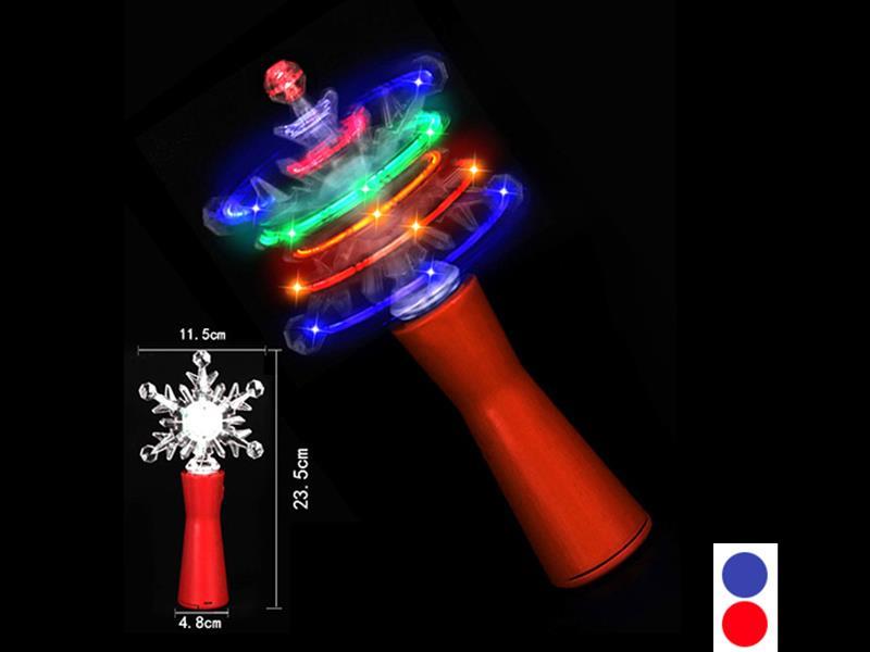 Snowflake Rotating Flash Stick