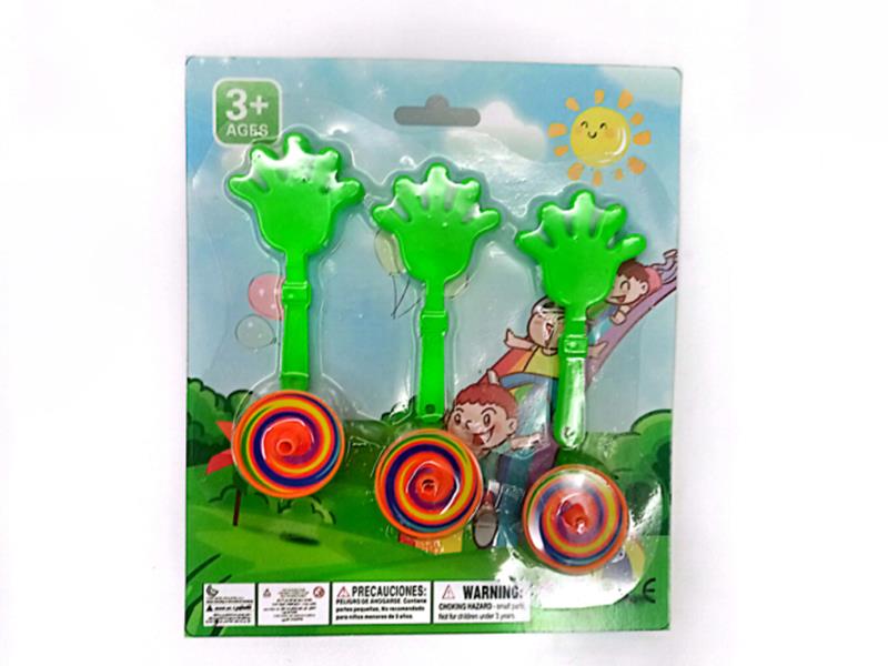 Hand Clapper + Spinning Tops Toys(6PCS)