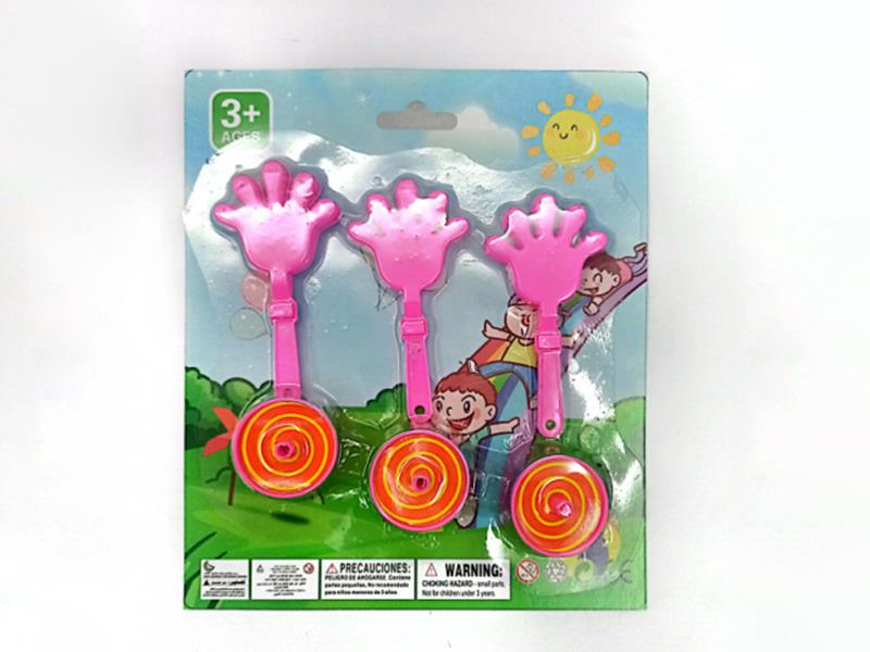 Hand Clapper + Spinning Tops Toys(6PCS)