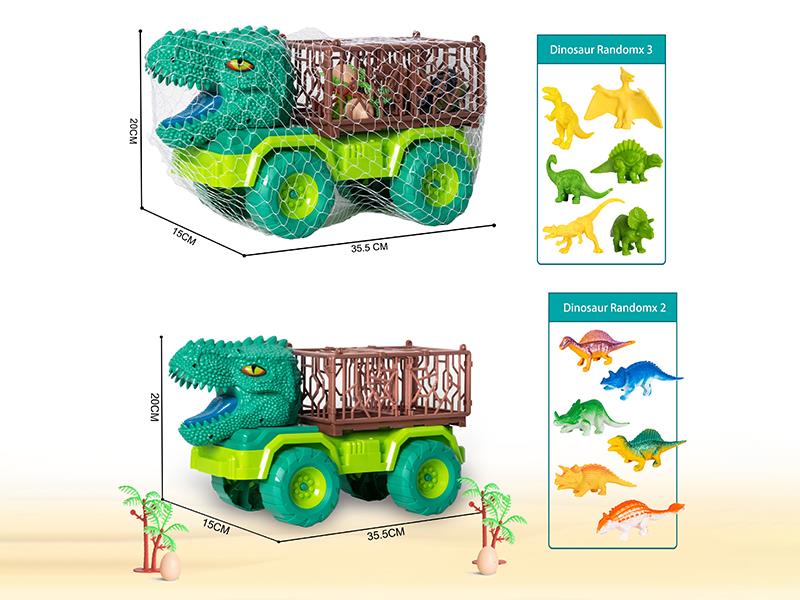 Slide Tyrannosaurus Rex Transport Truck Set 10pcs