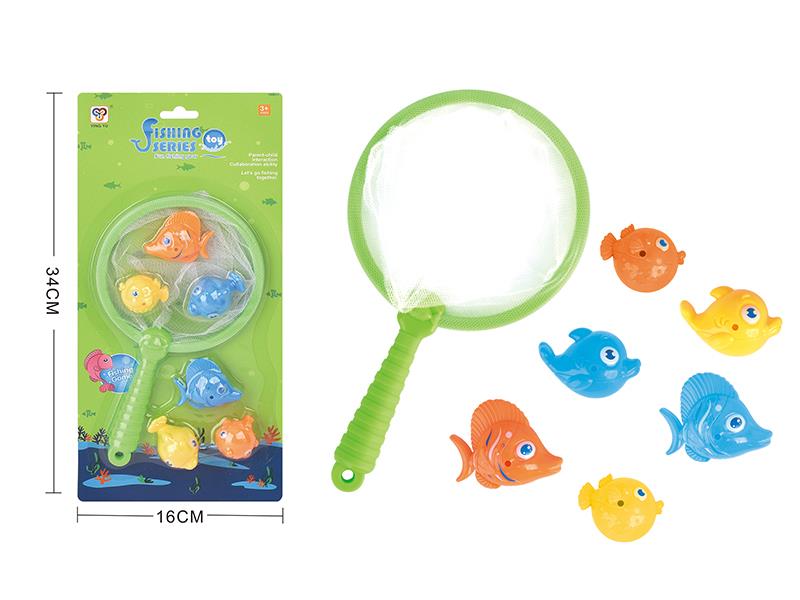 Fishing Toys(Spoon Net + 6 Fishes)