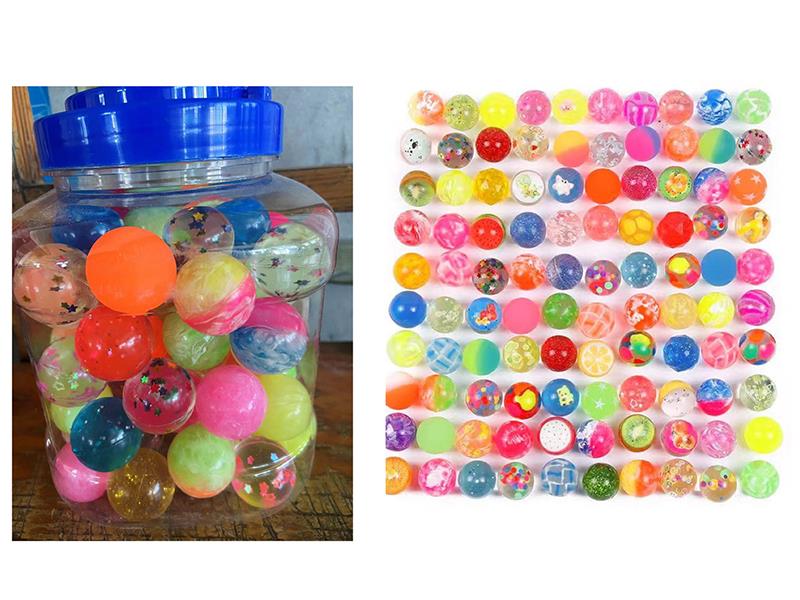 Rainbow Transparent Color Series Bouncy Balls 600PCS