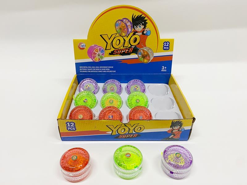 Yo-Yo Ball With Light 12PCS