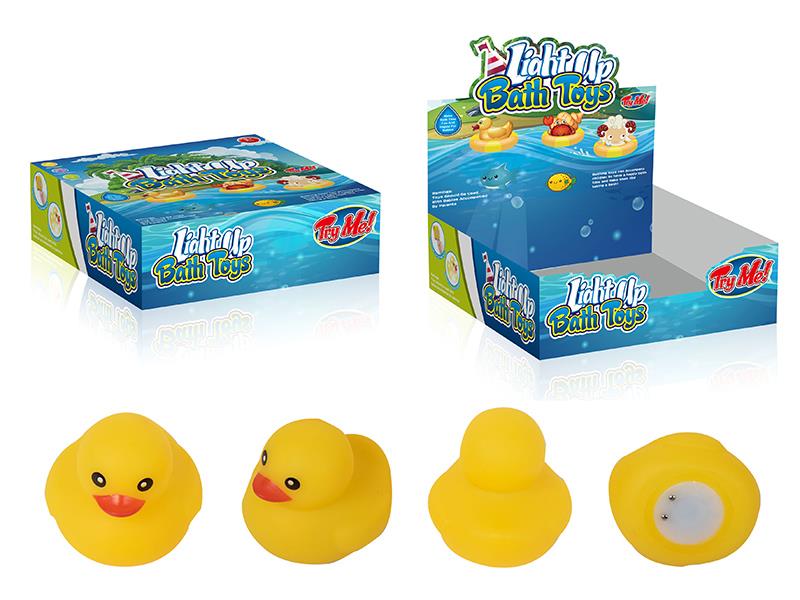 Yellow Duck Light Up Bath Toys 12pcs