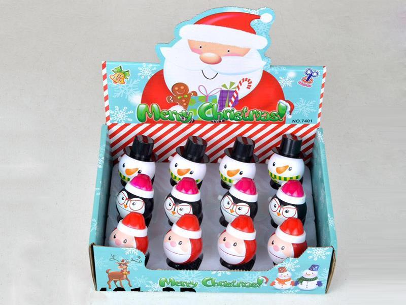 12pcs Wind Up Santa Claus