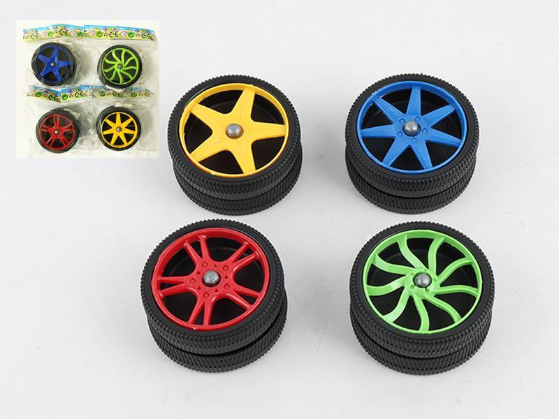 Solid Color Wheel Mesh Tire Yo Yo Ball Toy