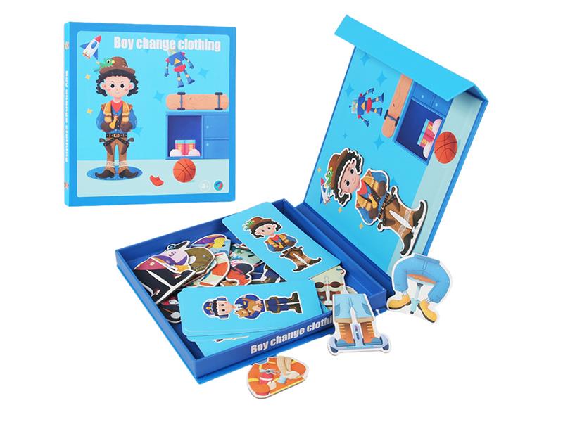 Boy Change Clothing Magnetic Puzzle Toy