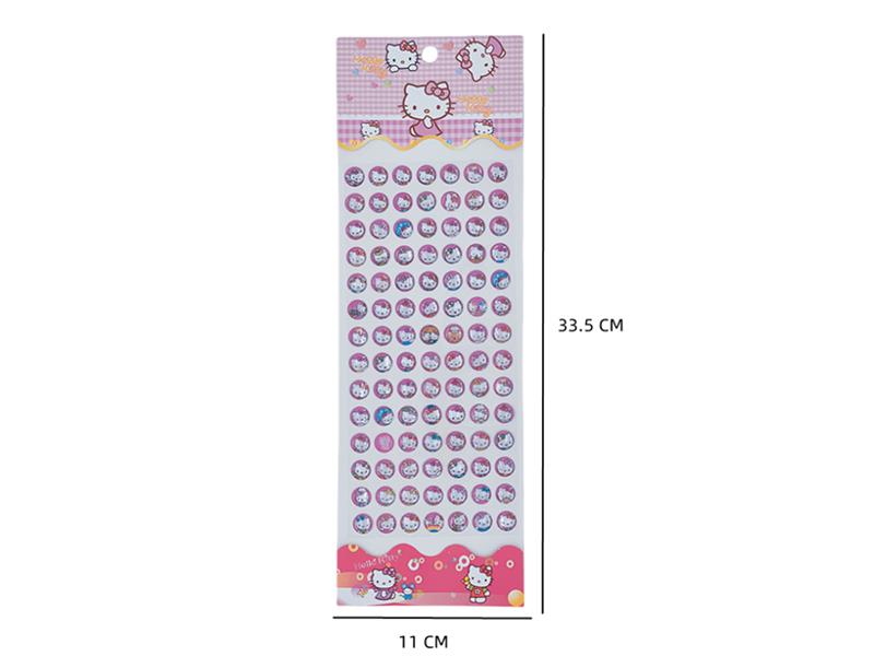 Cat 3D Crystal Stickers 98pcs