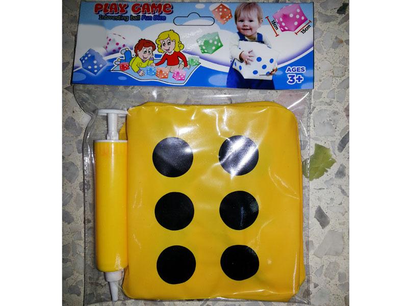 15 cm inflatable dice plus inflator