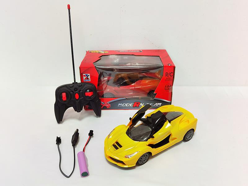 1:24 4-Channel Remote Control Open Doors Car(Included Batteries)With Headlight