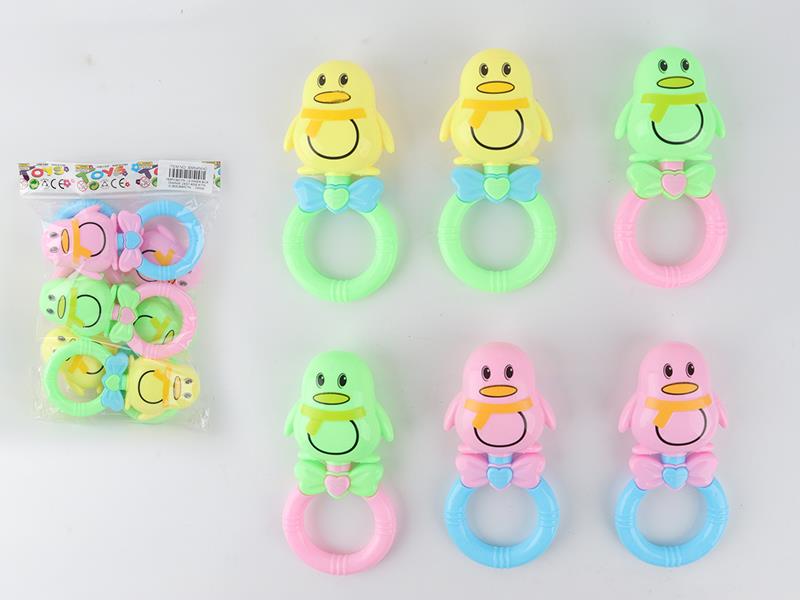 Cartoon Penguin Rattles 6pcs