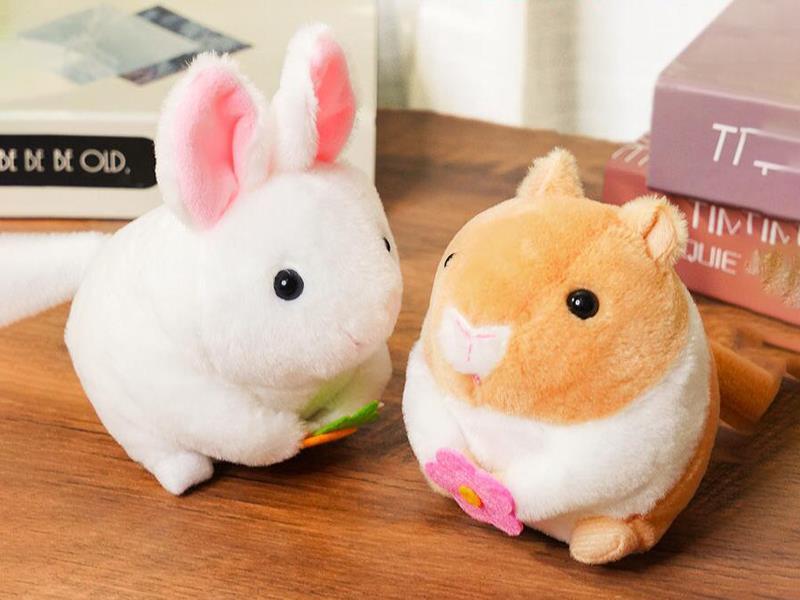 Pull String Plush Hamster Toy