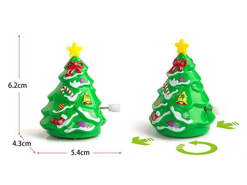 Wind Up Rotating Christmas Tree