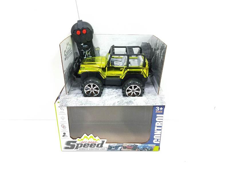 2-Channel Remote Control Electroplating Jeep Off-Road Vehicle