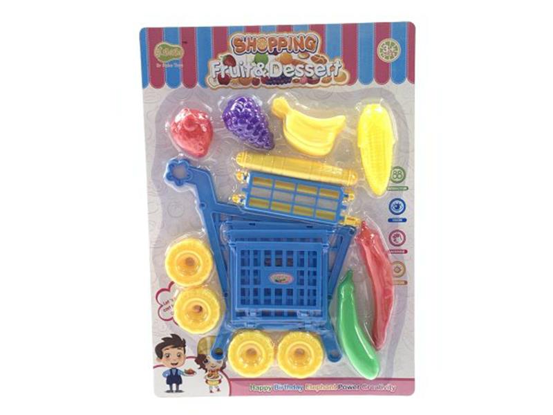 Shopping Cart + Vegetable And Fruit Set