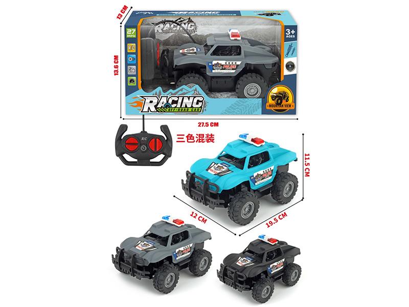 4-Channel Remote Control Off Road Police Car With Front Shock Absorbent