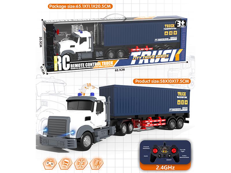 2.4G Remote Control American Style Container Truck(Included batteries)