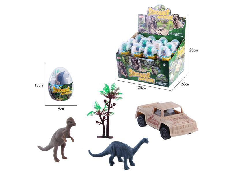 Eggs Dinosaur Car Set