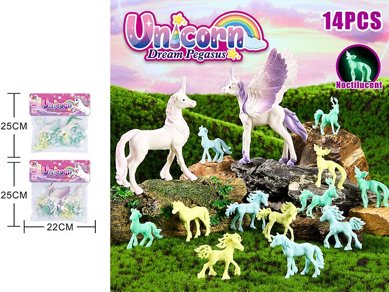 Static Unicorn(Glow In The Dark)14PCS