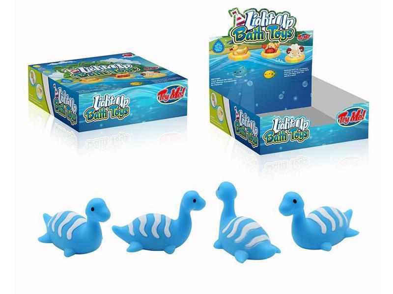 Cute Plesiosaur Light Up Bath Toys 12pcs