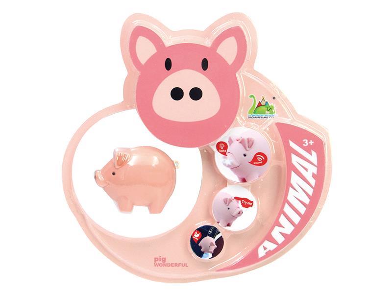 Pig Keychain With Sound And Light