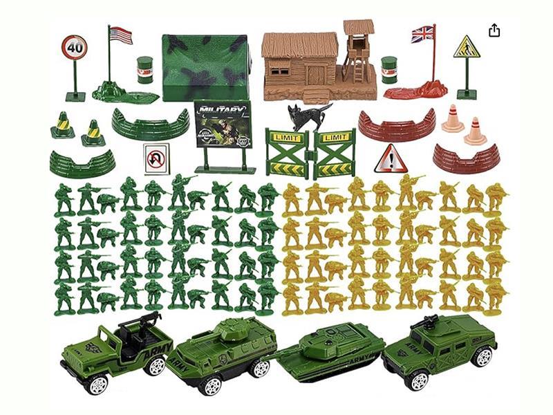 Military Toy Set With 80 Soldiers