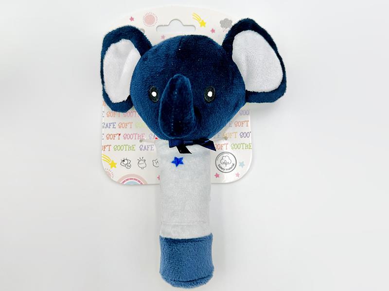 Plush Animal Baby Rattle Stick