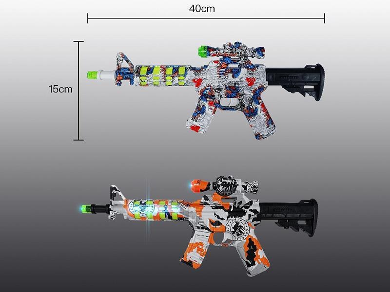 Water Transfer Printing Gun Toy With Flash Lights And Sound