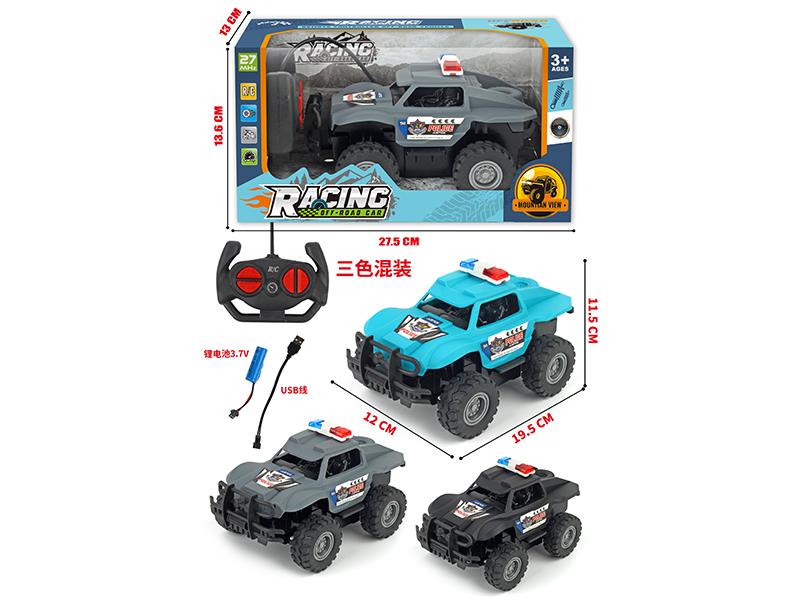 4-Channel Remote Control Off-Road Police Car(Included Batteries)With Front Shock Absorbent