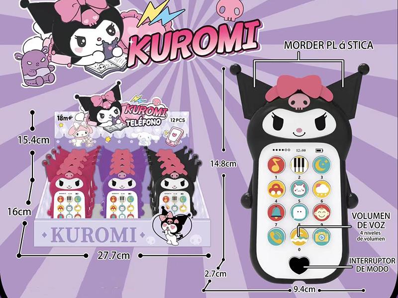 Kuromi Early Education Music Mobile Phones 12pcs(Castellano)