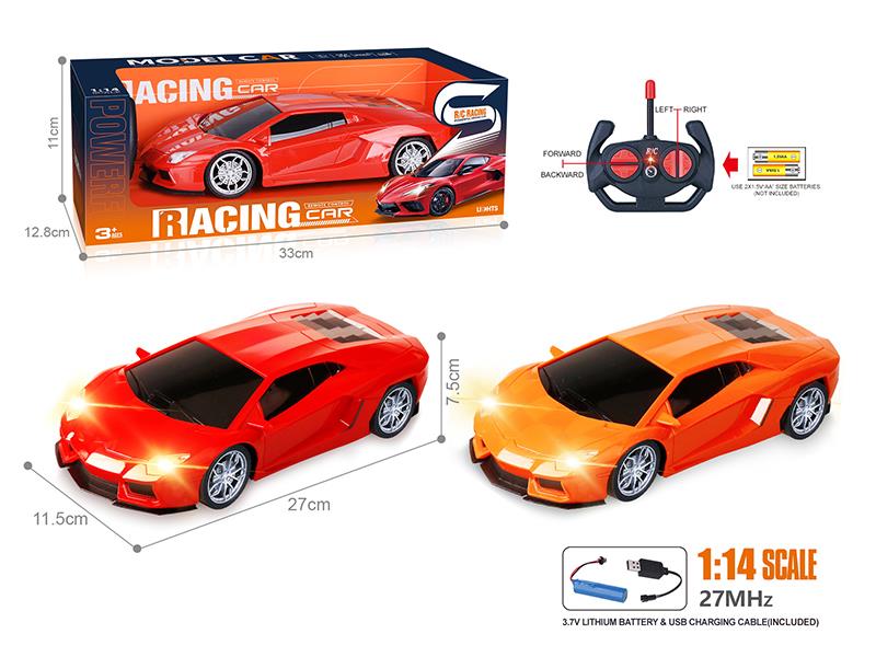 27Mhz 1:14 4-Channel Remote Control Lamborghini Murcielago Simulated Car With Headlights(Included Batteries)