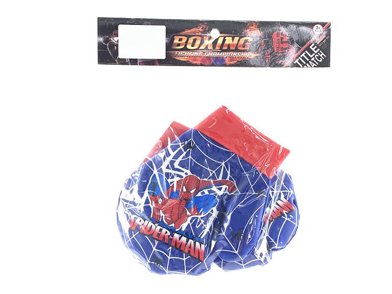 Blue Spider-Man Pattern Boxing Gloves