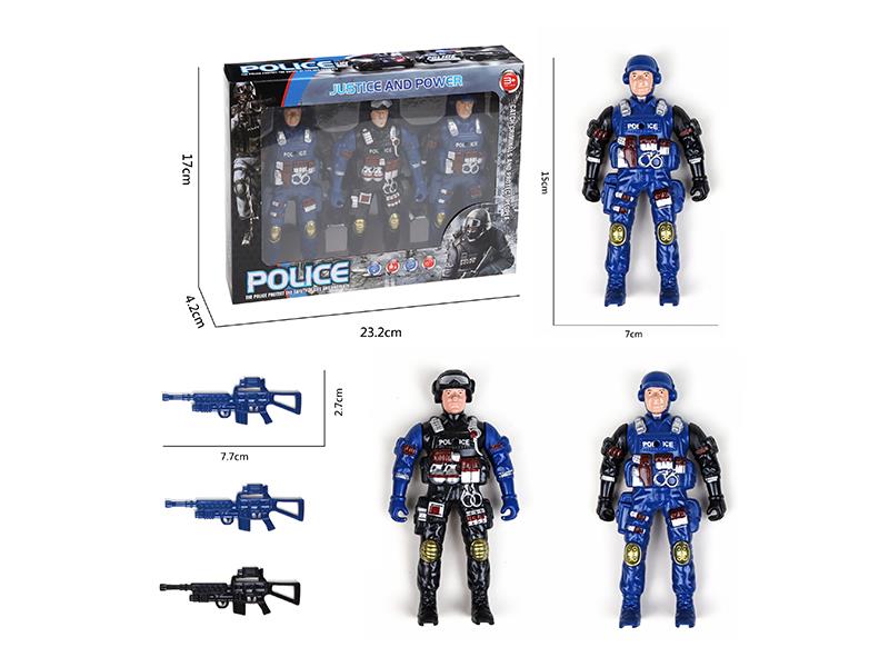 Policeman Toy 3PCS