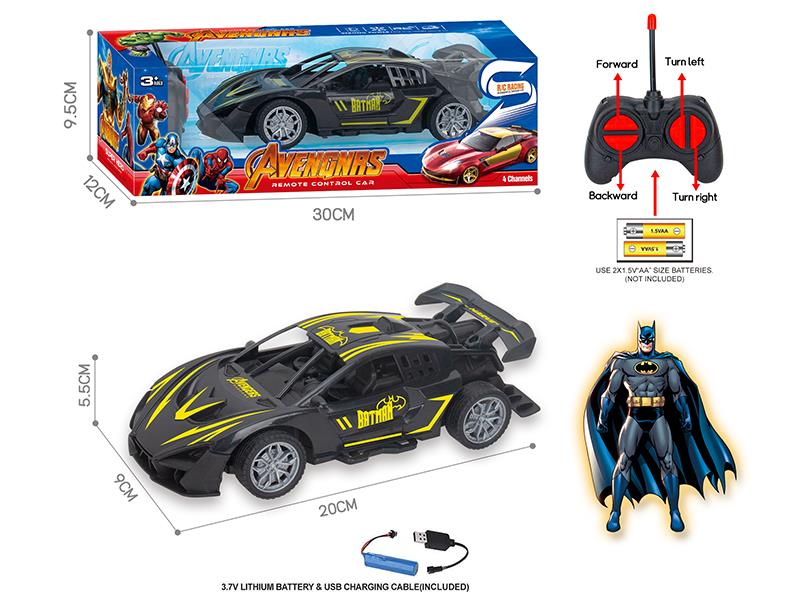 27Mhz 1:18 4-Channel Remote Control Batman Lamborghini Racing Car(Included Batteries)