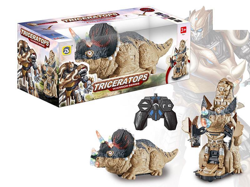 Remote Control one Key Transformation Triceratops