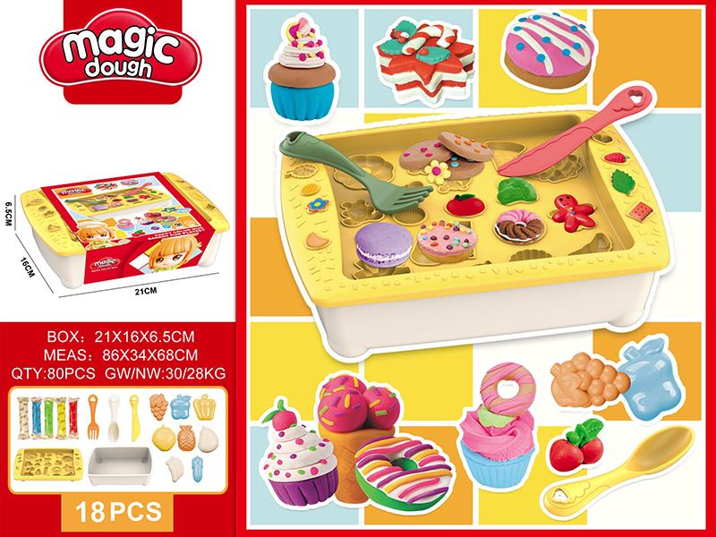 Bakery Color Clay Play Set 18pcs